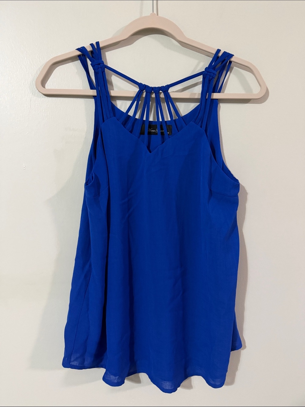 Anna Grace Cobalt Blue Strappy Camisole